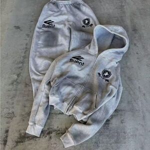 Fluent Gray Hoodie and Joggers Set